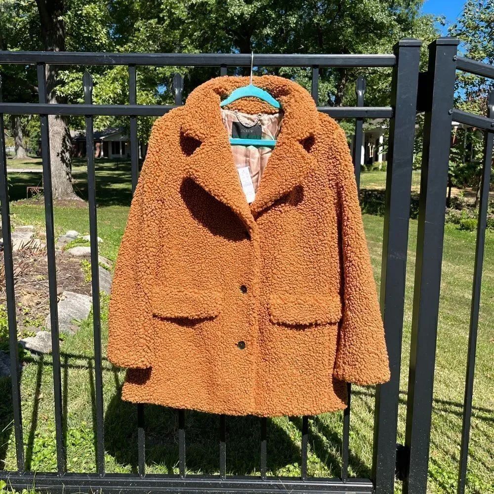 J Crew Teddy Sherpa Jacket NWT - Picture 6 of 13